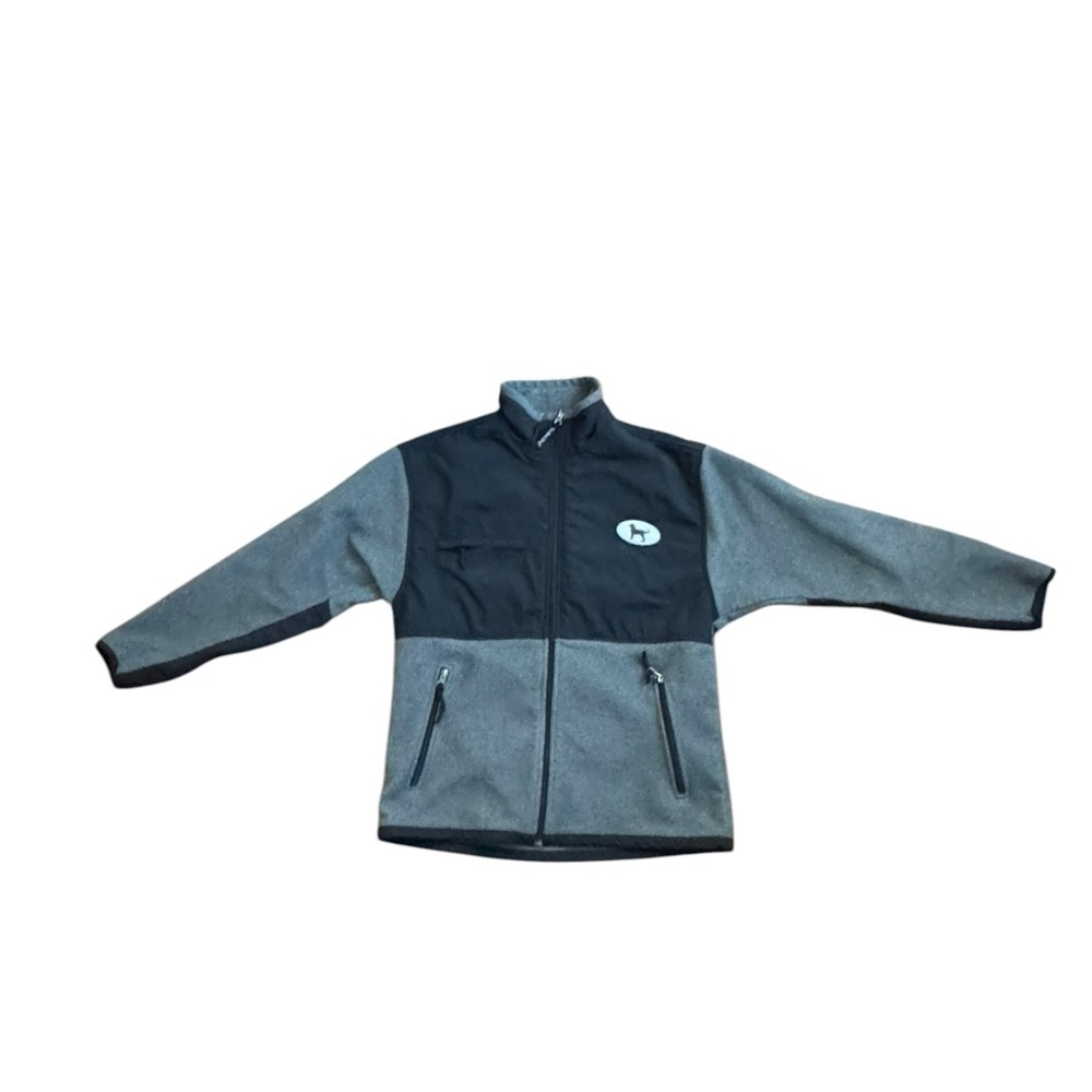The Black Dog Men’s Full Zip Up Fleece Jacket Size Small Pockets Gorpcore Sporty